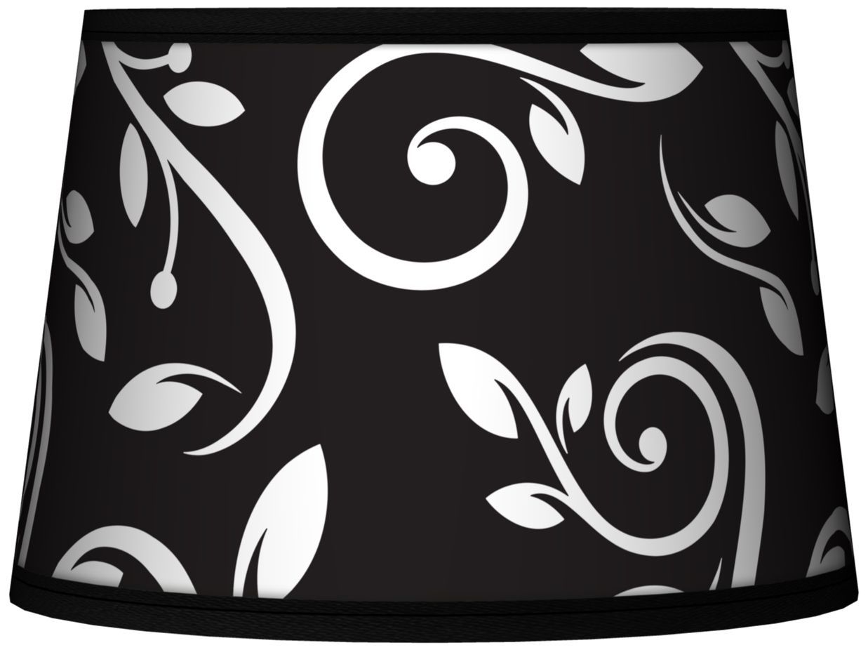 Swirling Vines Tapered Lamp Shade 10x12x8 (Spider)
