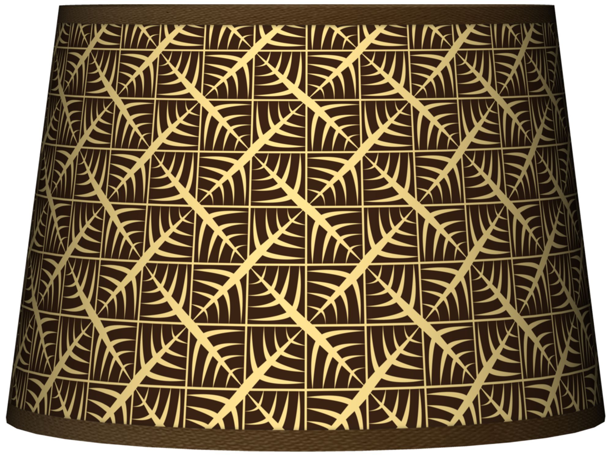 Tan Wailia Tapered Lamp Shade 10x12x8 (Spider)