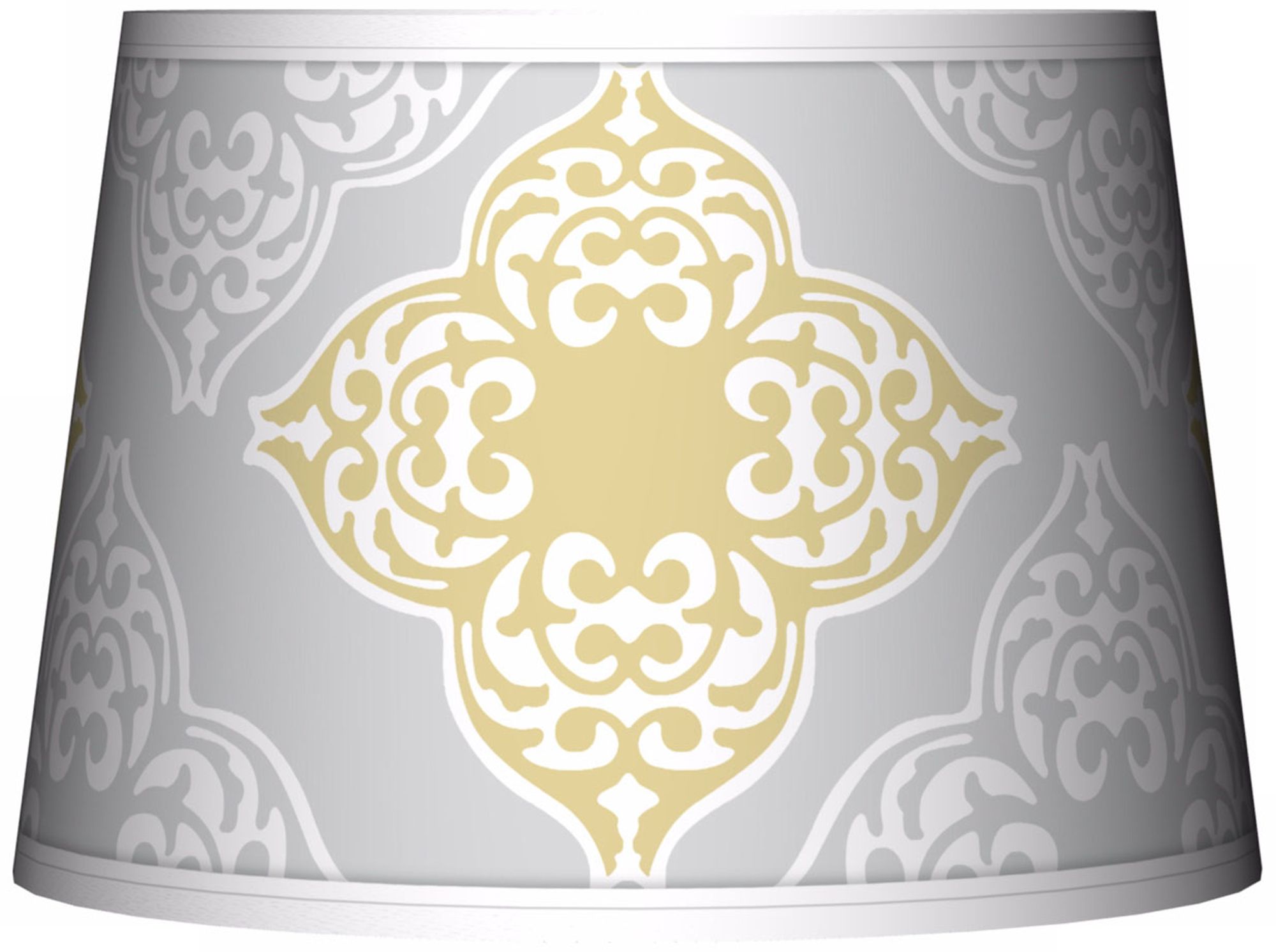 Aster Grey Tapered Lamp Shade 10x12x8 (Spider)