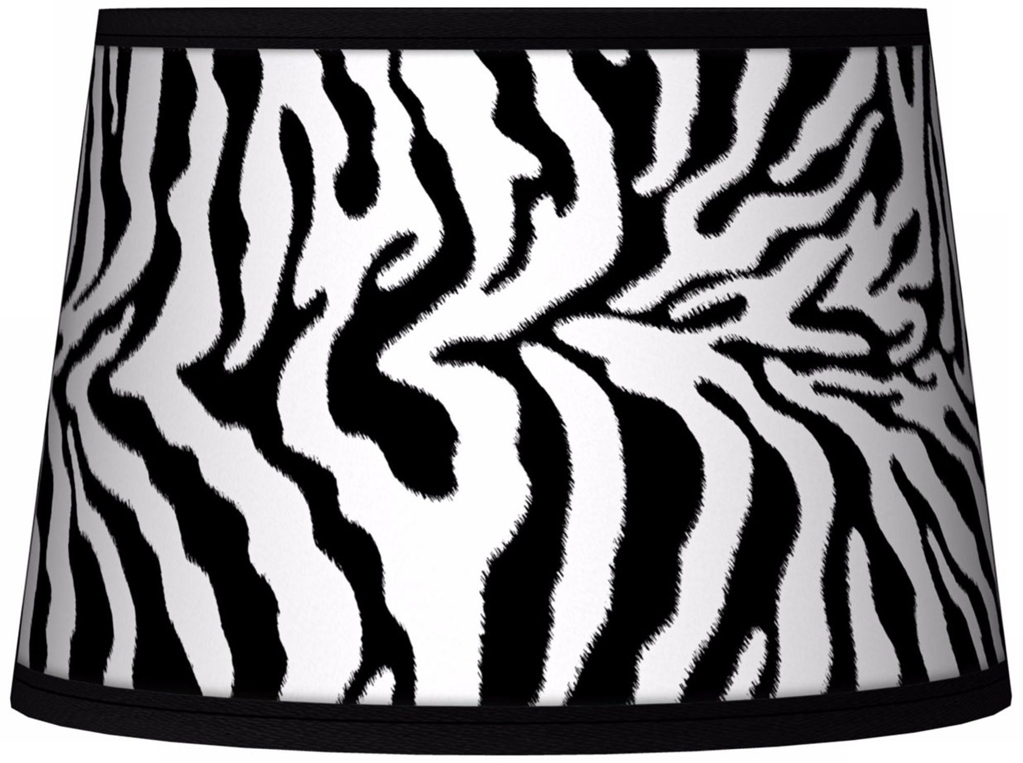 Safari Zebra Tapered Lamp Shade 10x12x8 (Spider)