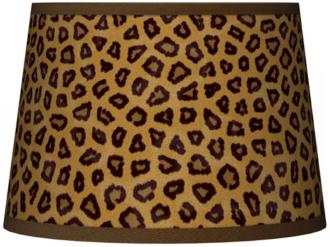 Safari Cheetah Tapered Lamp Shade 10x12x8 Spider K7496 R2303