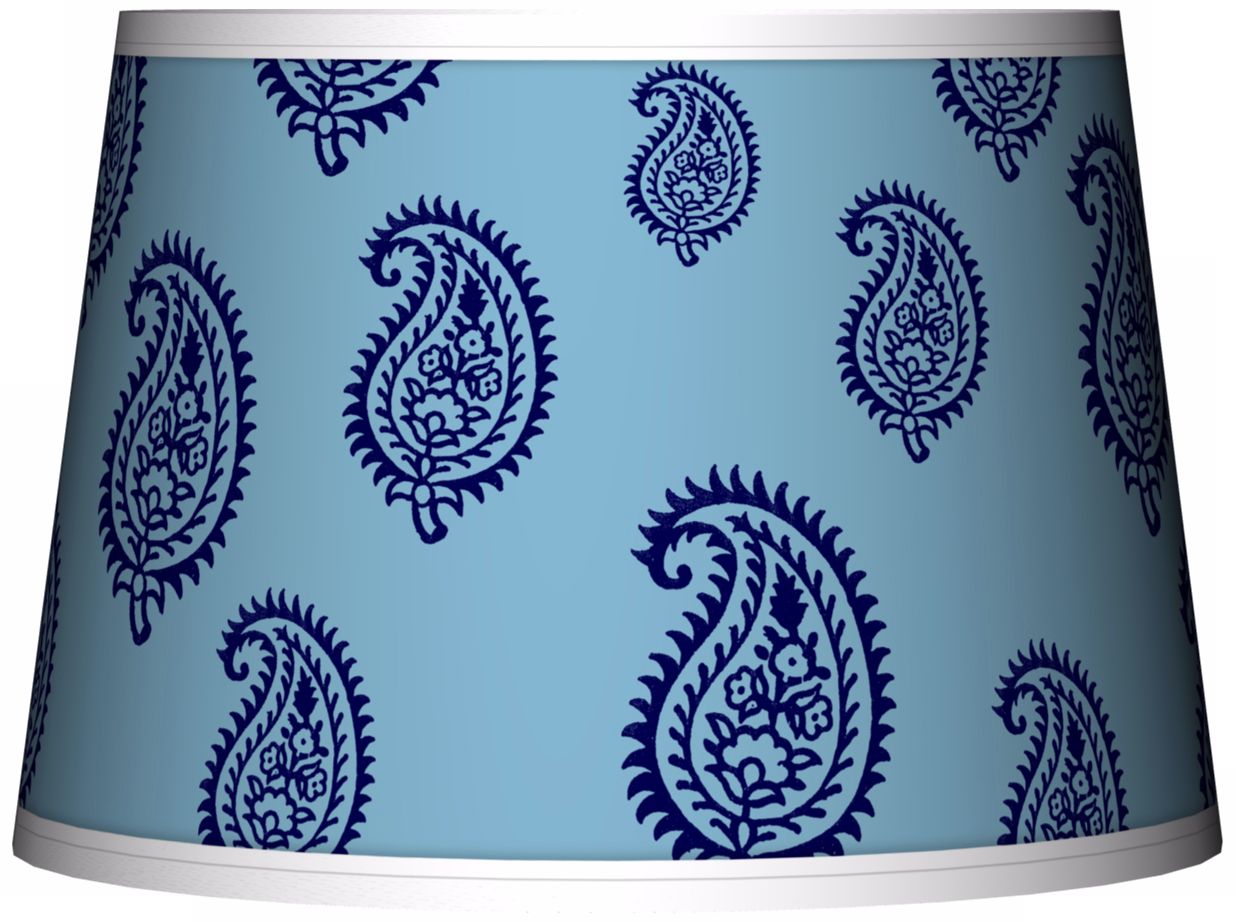 Paisley Rain Tapered Giclee Lamp Shade 10x12x8 (Spider)