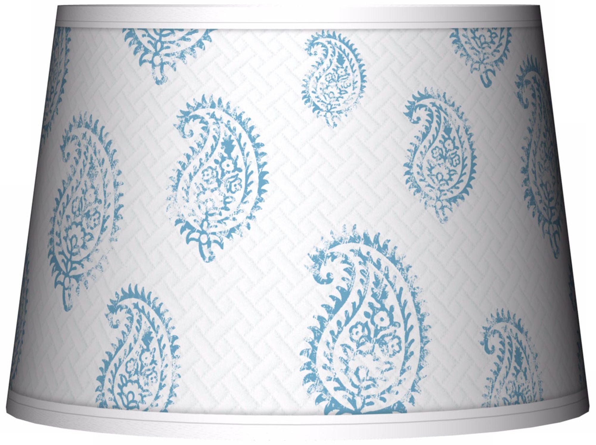 Paisley Snow Tapered Lamp Shade 10x12x8 (Spider)