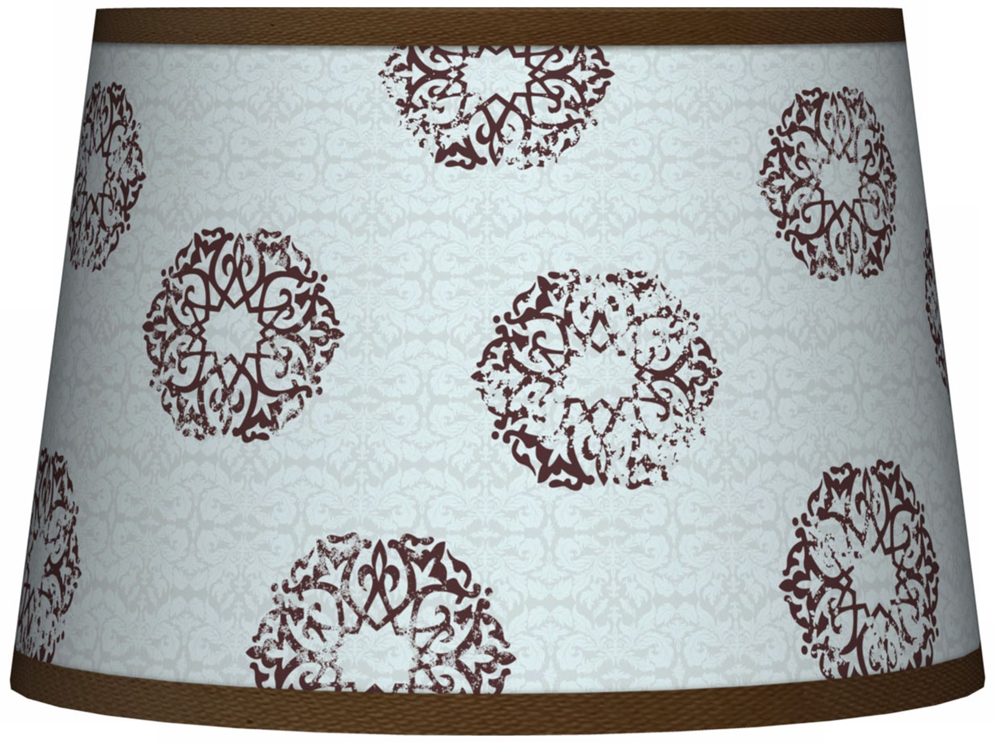 Weathered Medallion Tapered Lamp Shade 10x12x8 (Spider)