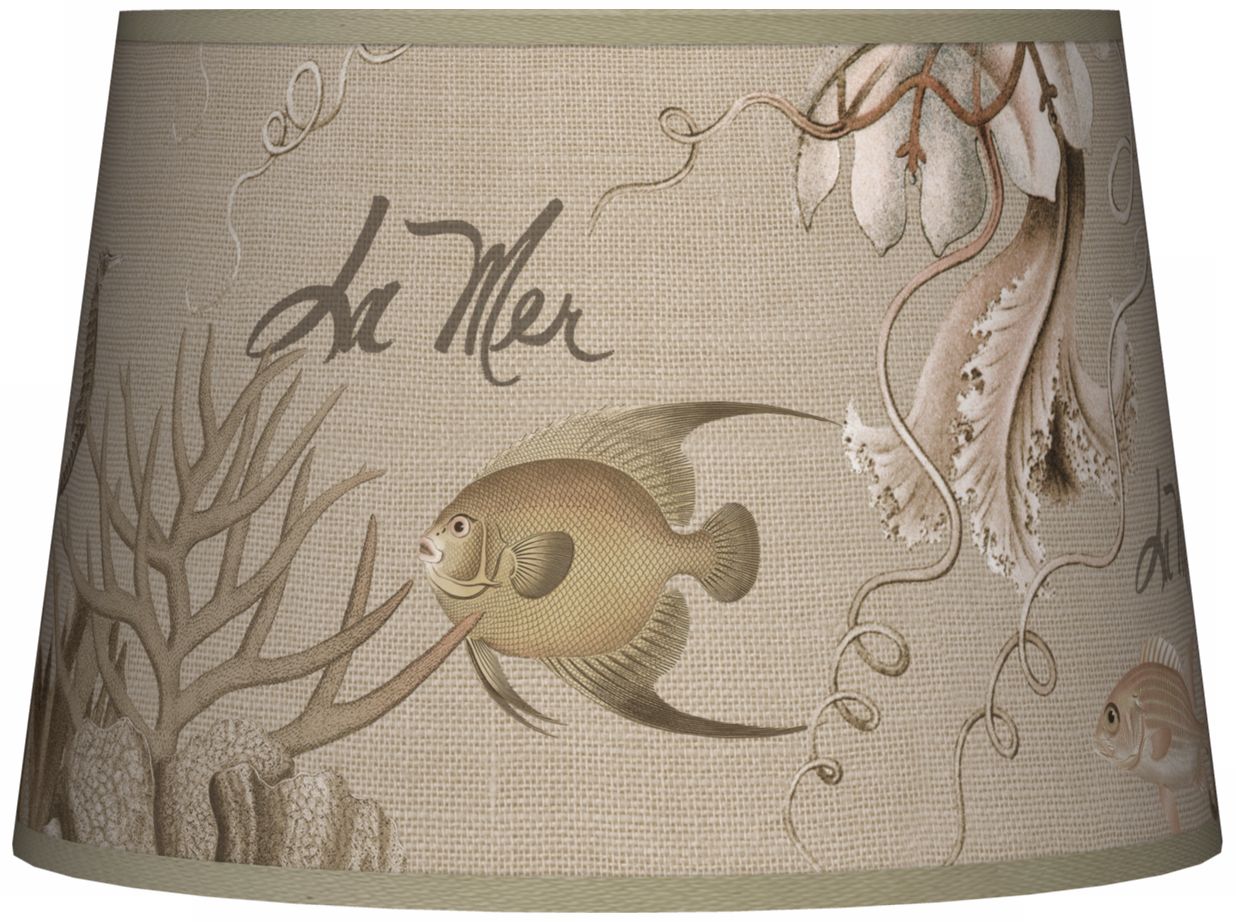 La Mer Jellyfish Tapered Lamp Shade 10x12x8 (Spider)