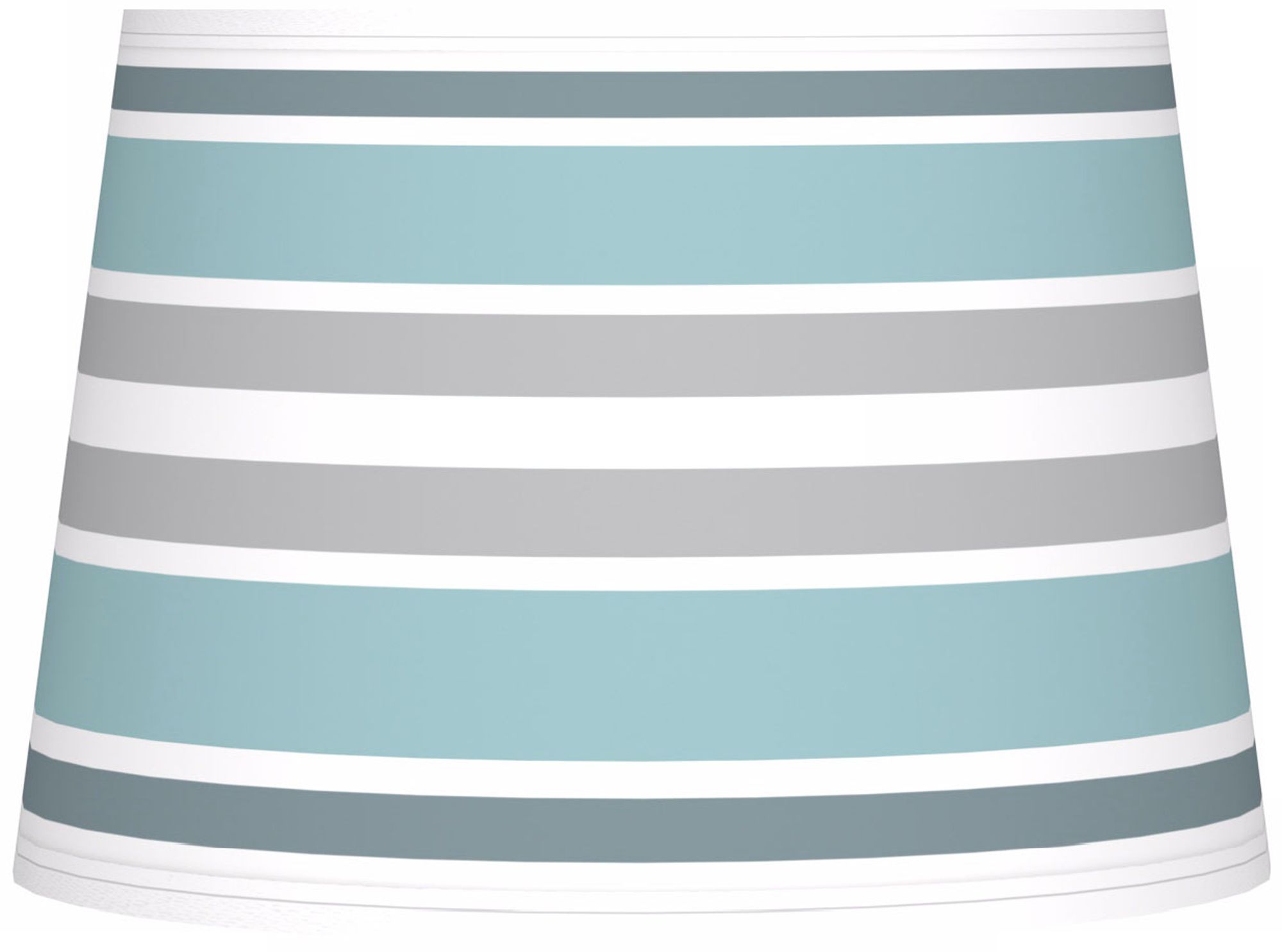 Multi Color Stripes Giclee Tapered Lamp Shade 10x12x8 (Spider)