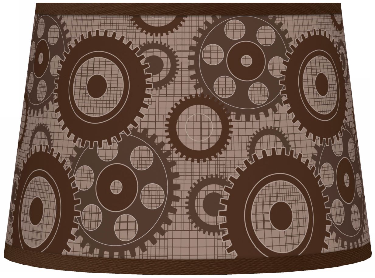 Industrial Gears Tapered Lamp Shade 10x12x8 (Spider)