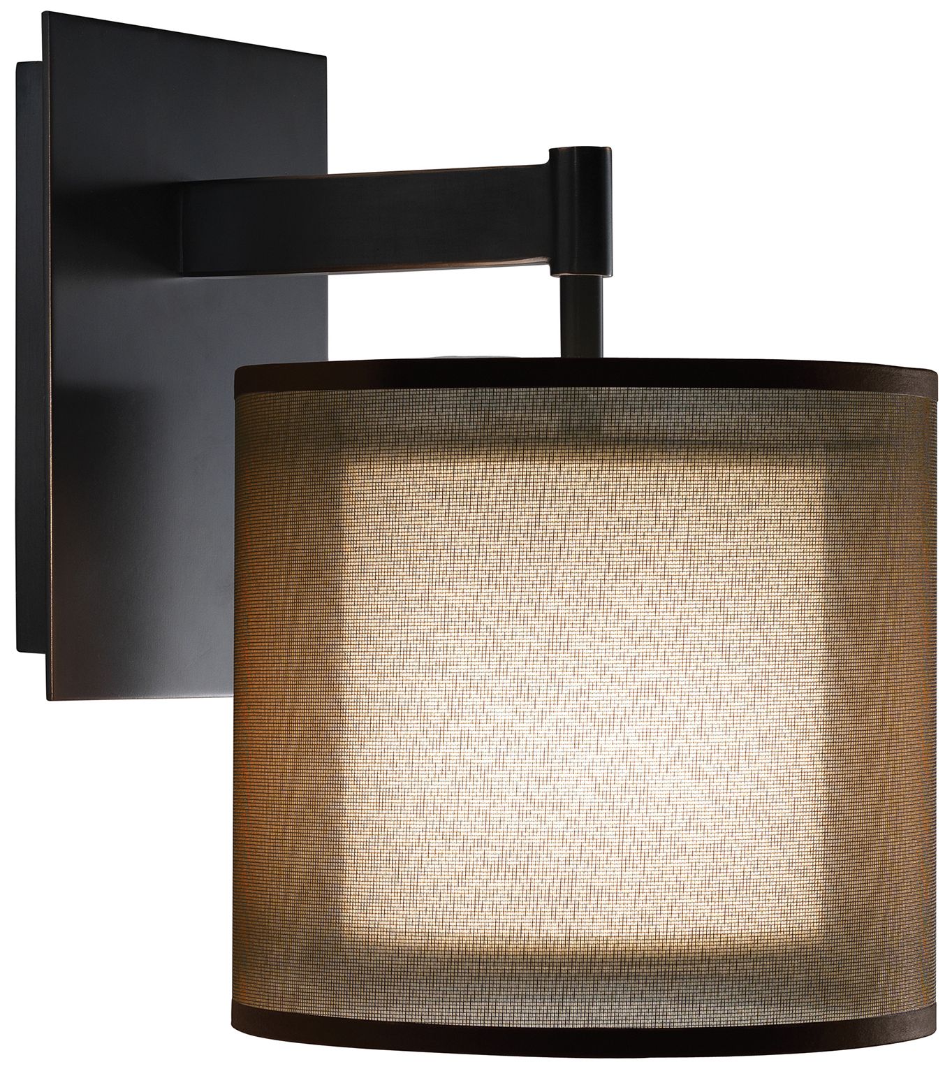 Robert Abbey Saturnia Bronze Plug-In Wall Sconce