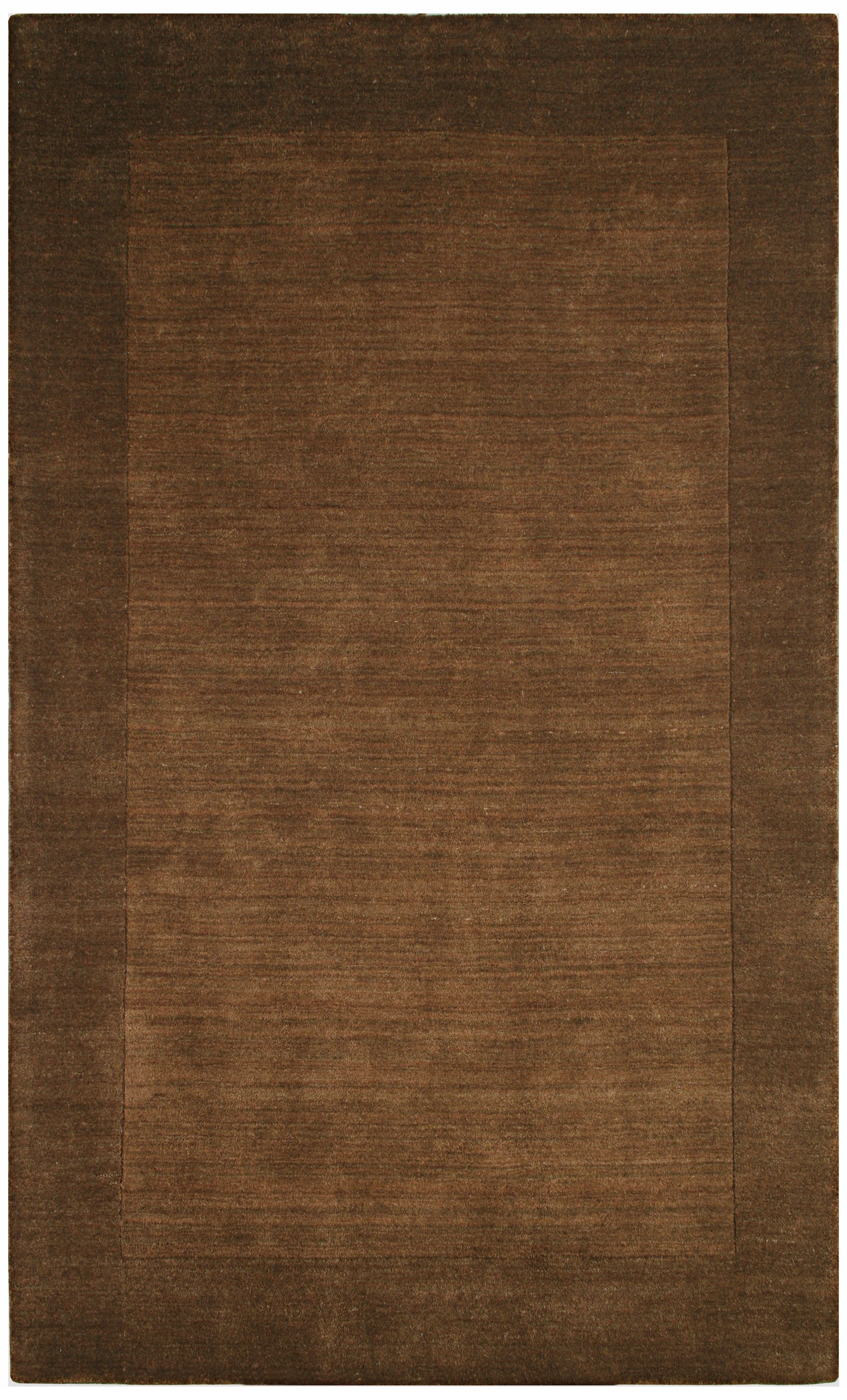 Auckland Collection Chocolate Brown Wool Area Rug