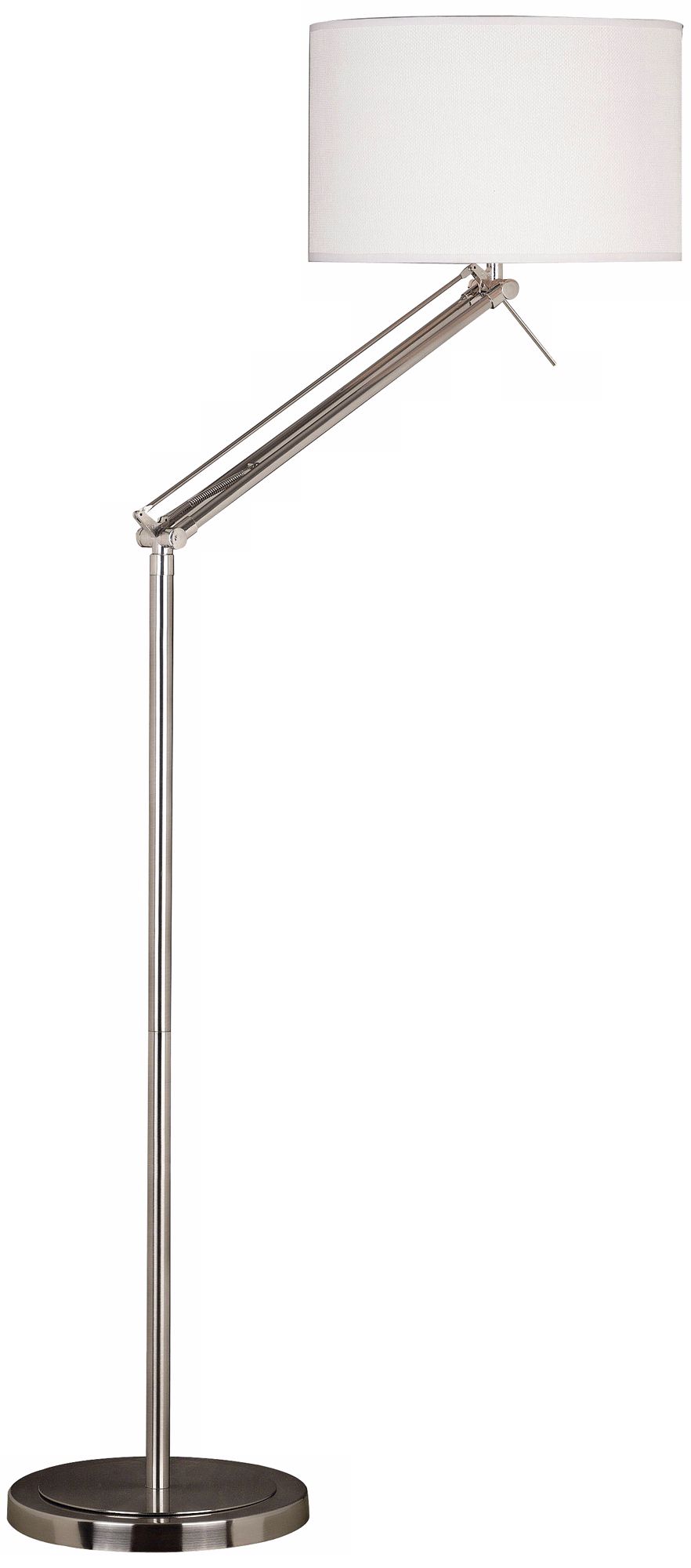 Kenroy Hydra Brushed Steel Adjustable Floor Lamp