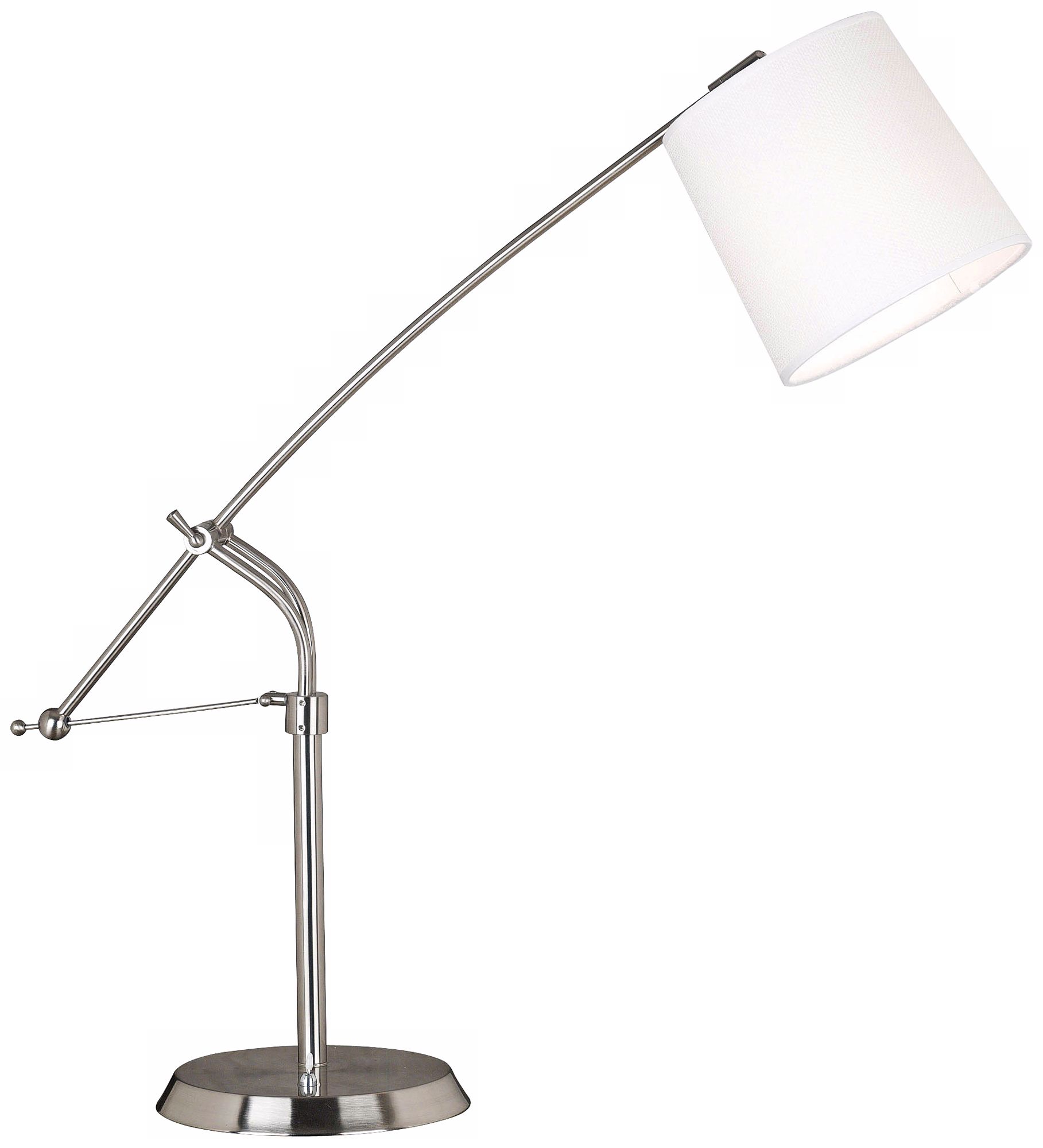 Kenroy Reeler Brushed Steel Balance Arm Desk Lamp