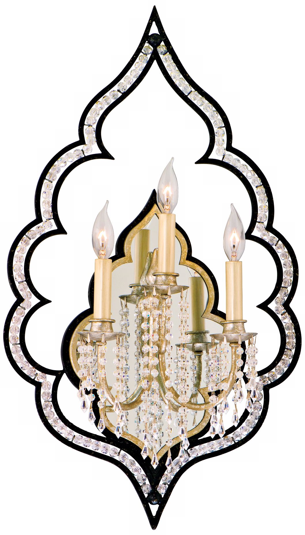 Bijoux Crystal 29" High Wall Sconce