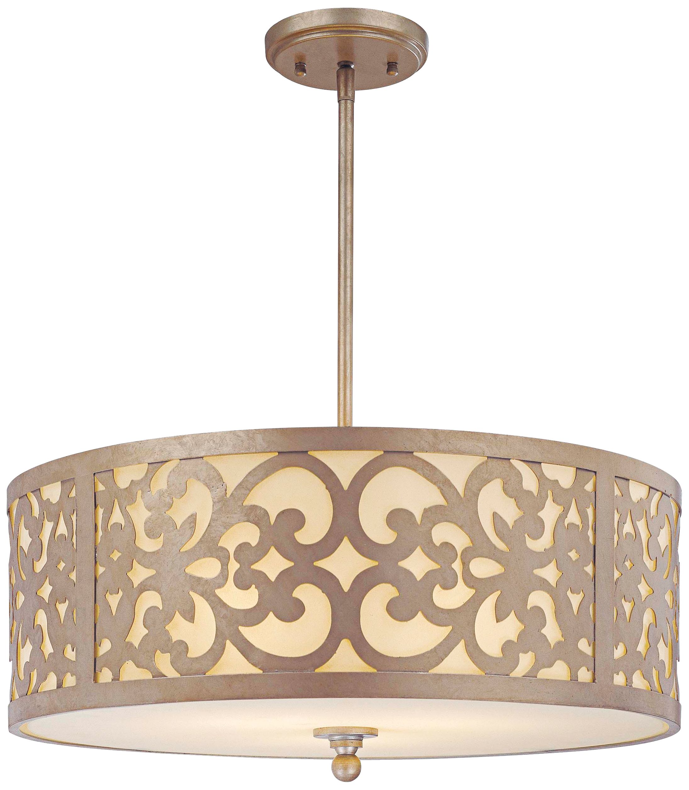 Nanti Collection Silver 20" Wide Pendant Chandelier