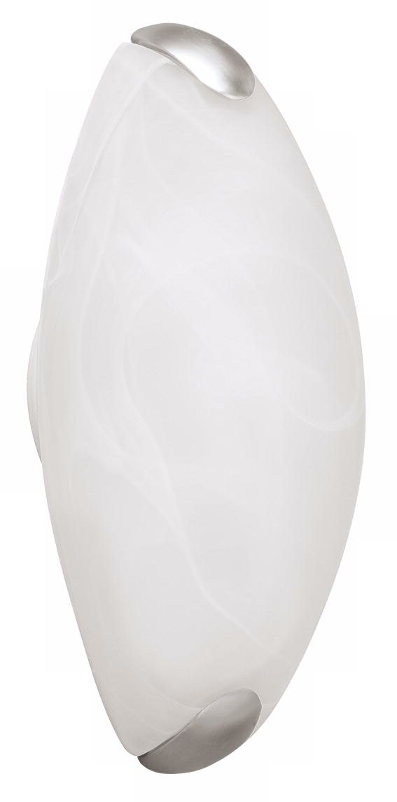 Energy Efficient Nickel Finish Alabaster 10" High Sconce