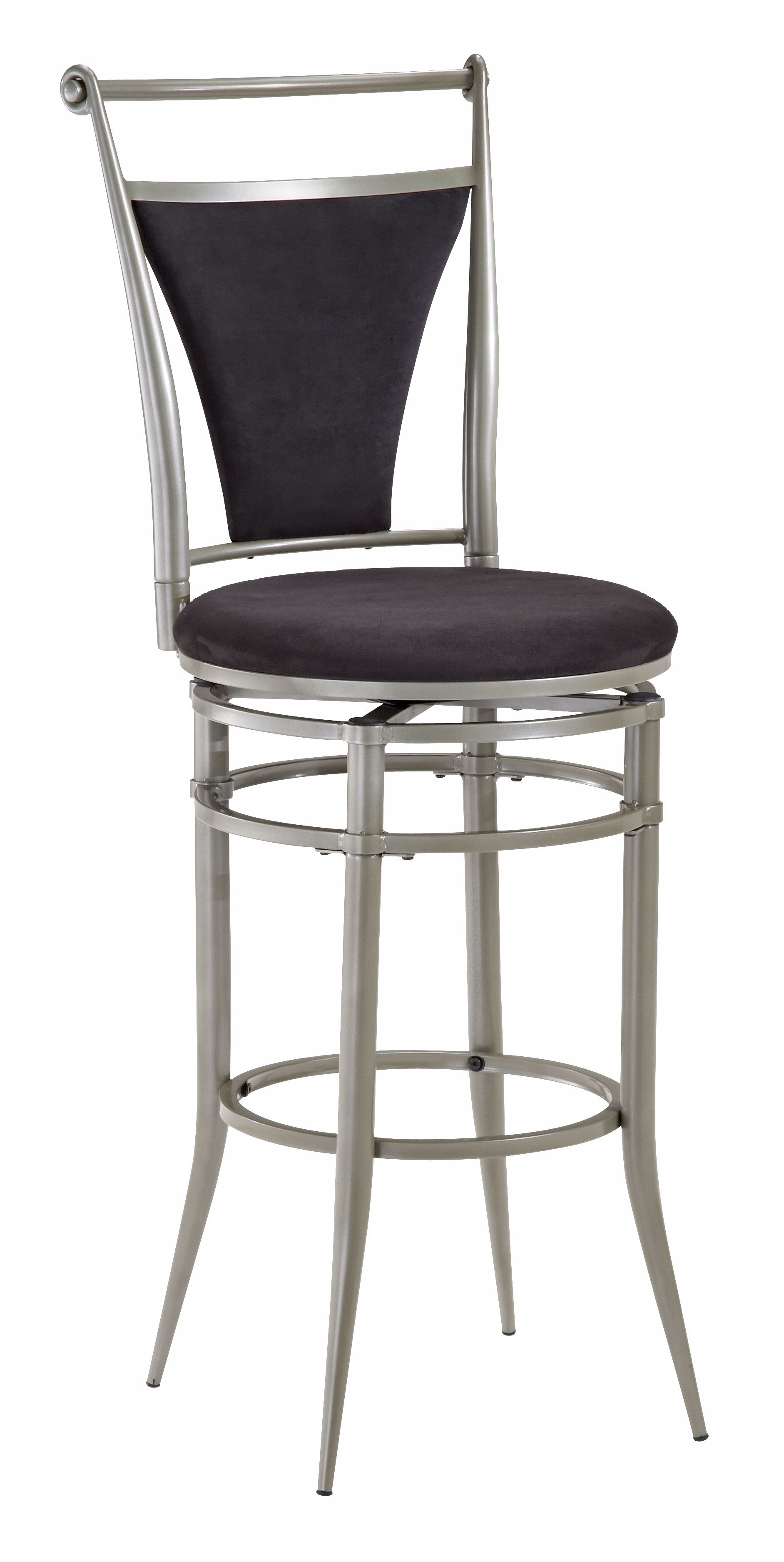 Hillsdale Cierra Black Swivel 26" Counter Stool