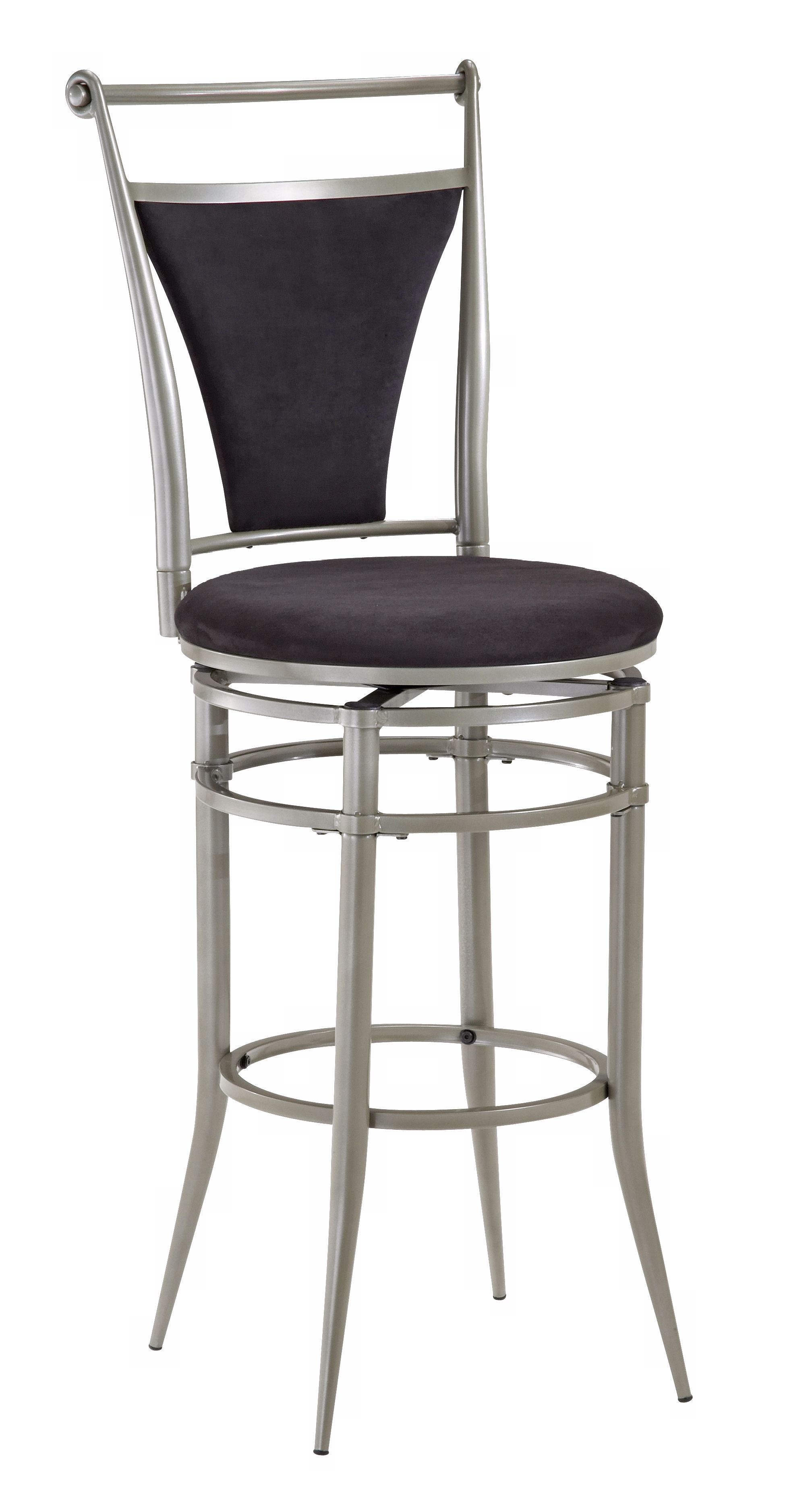 Hillsdale Cierra Black Swivel 30" High Bar Stool