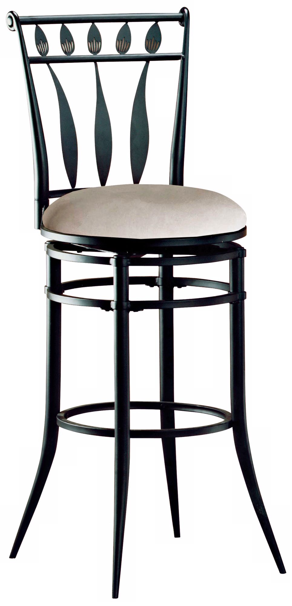 Hillsdale Hudson Black Swivel 30" High Bar Stool