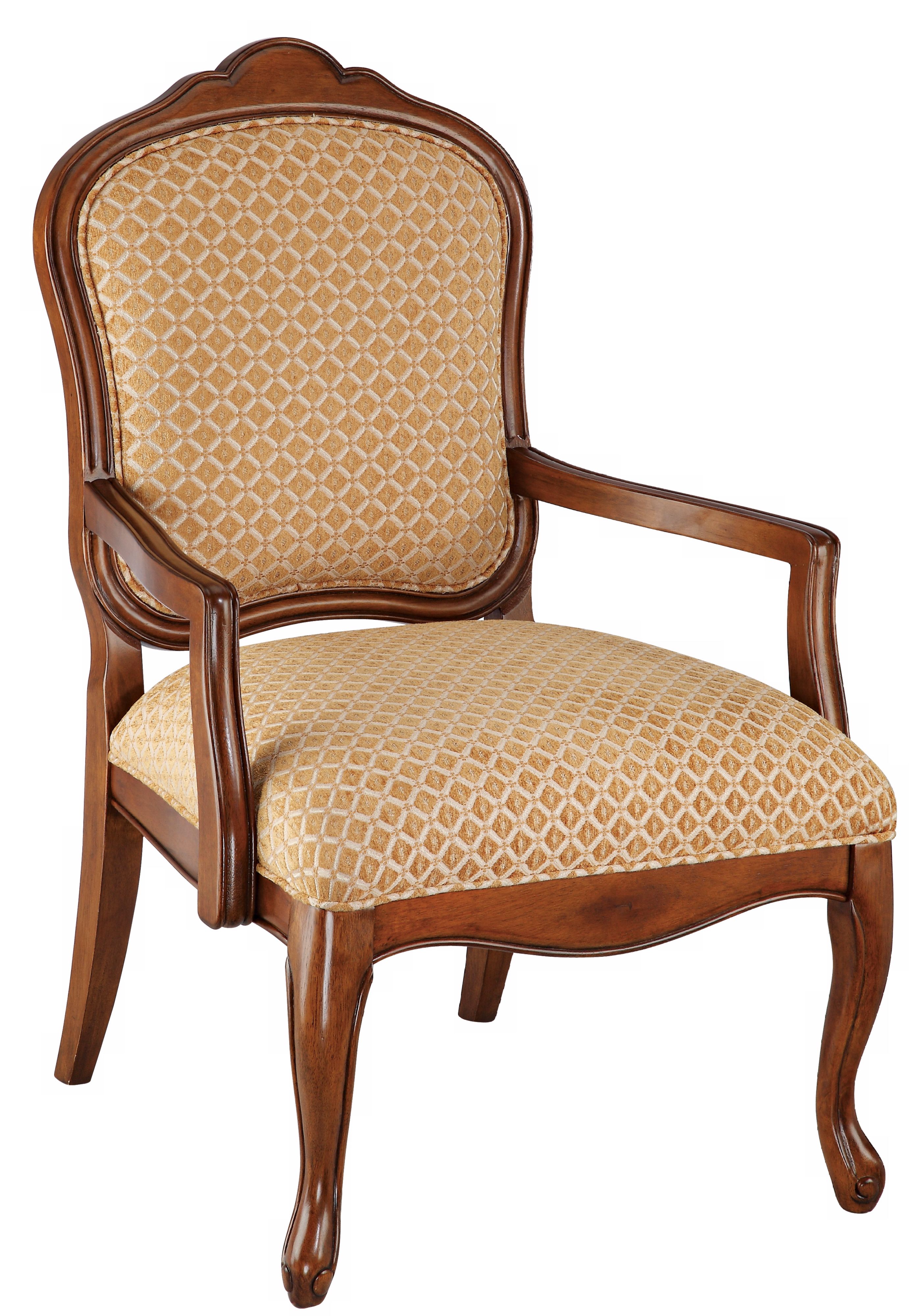 Jacqueline Diamond Print Fabric Accent Chair