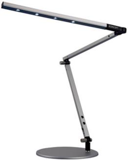 Z Bar Silver Finish Daylight LED Mini Desk Lamp K9436