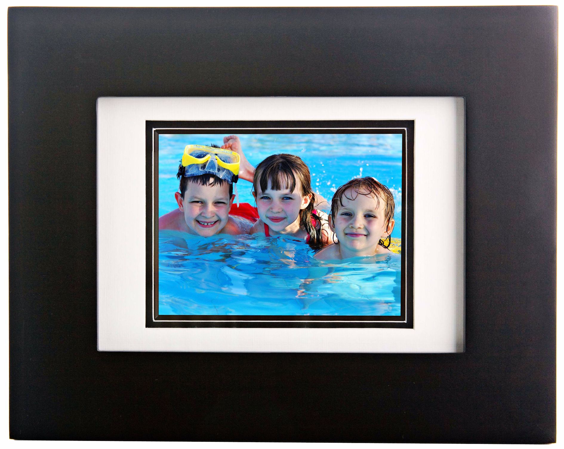 Tao Electronics Black Wood Digital Photo Frame