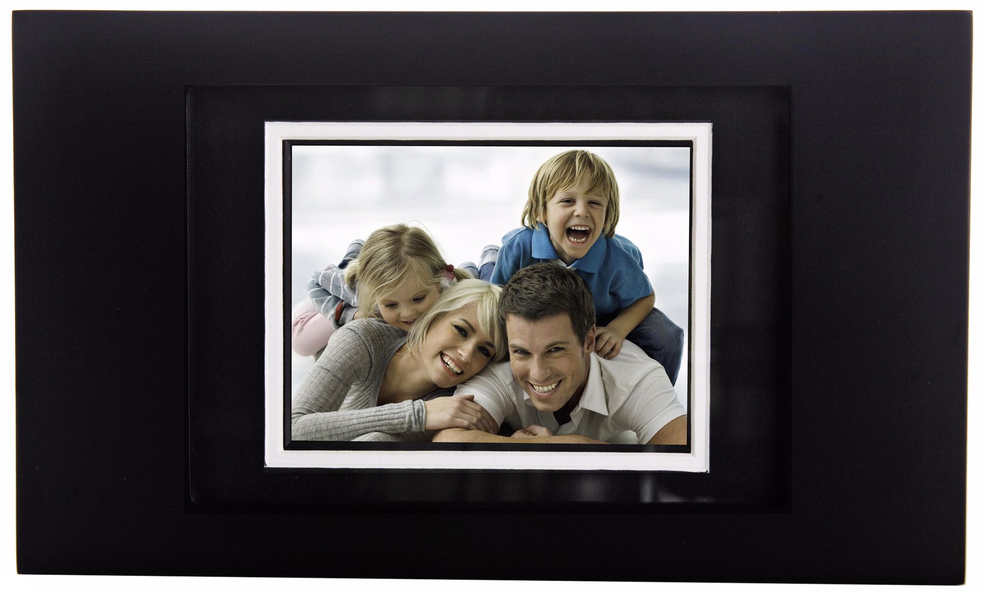 Tao Electronics Modern Black Wood Digital Photo Frame