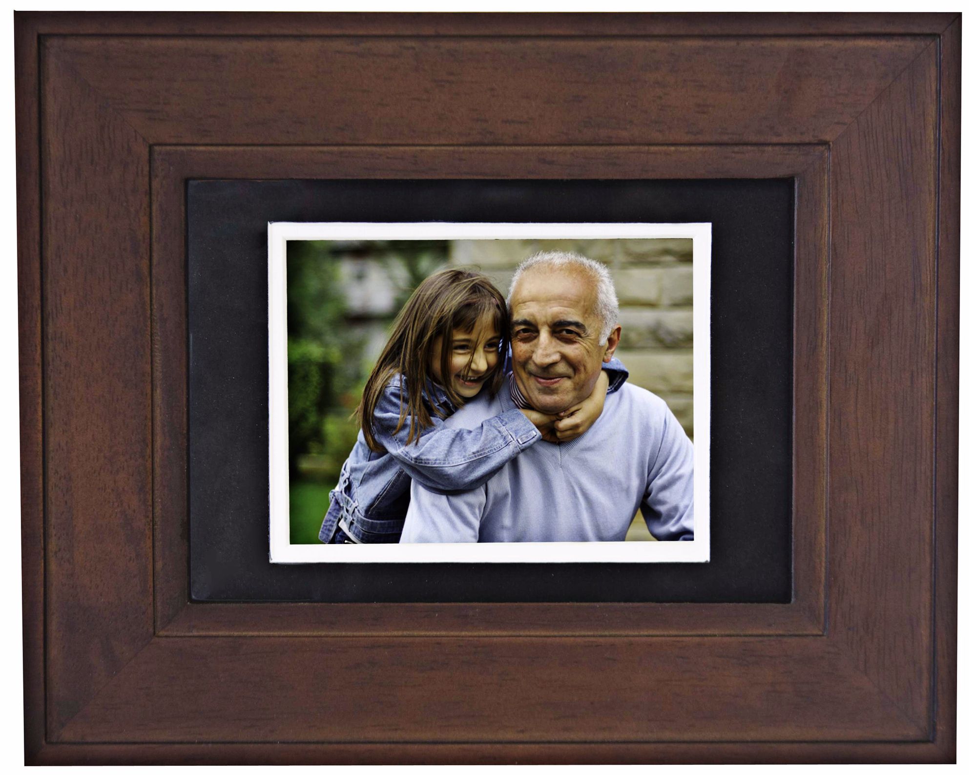 Tao Electronics Classics Mahogany Wood Digital Photo Frame