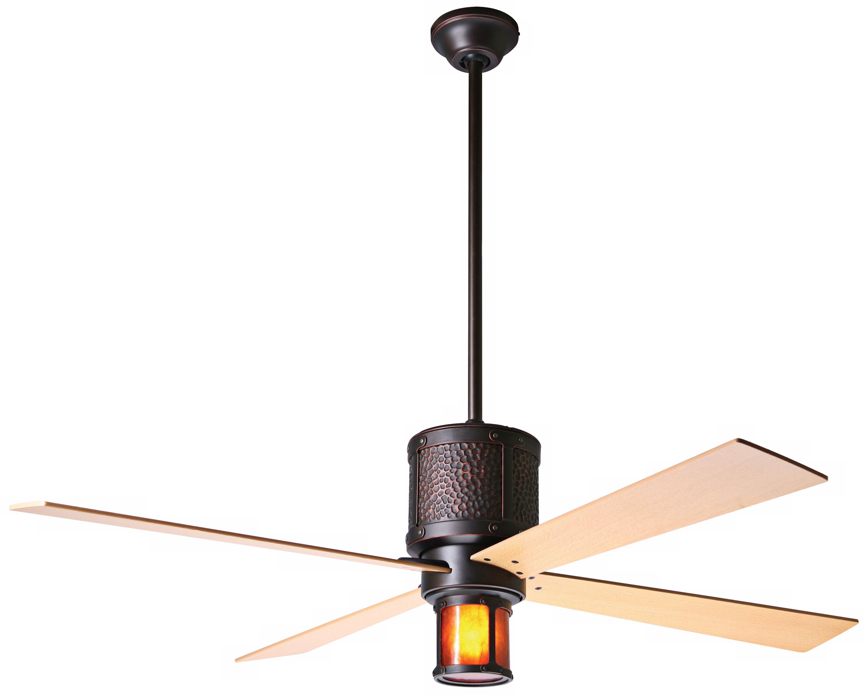 52" Bodega Rubbed Bronze and Mica Ceiling Fan