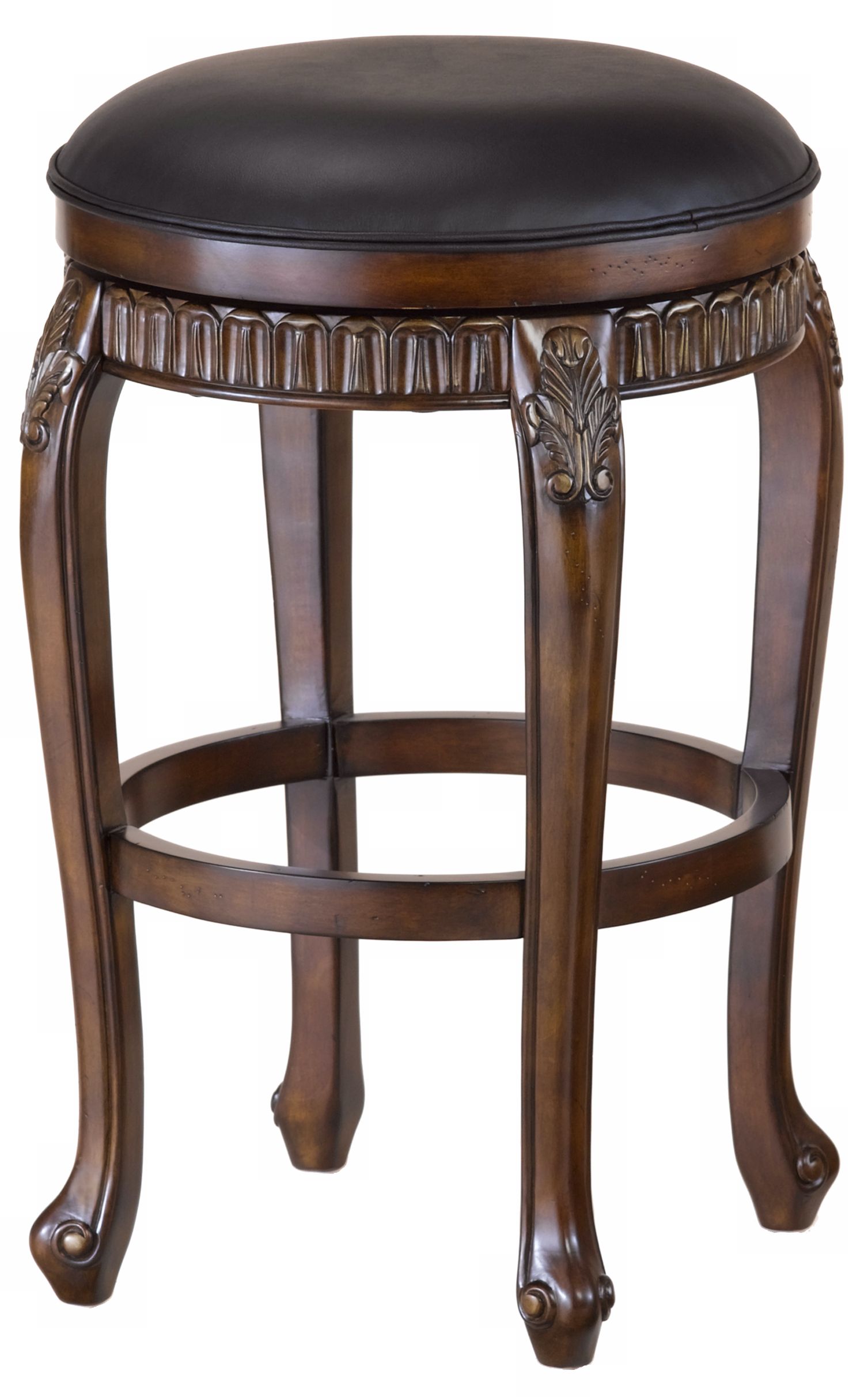 Hillsdale Fleur-de-Lis Cherry 30" High Bar Stool