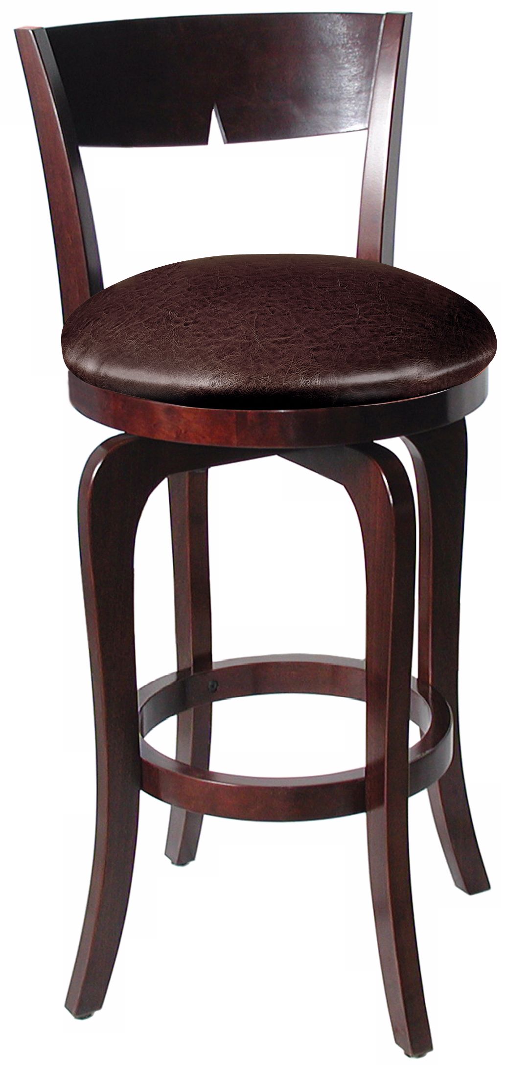 Hillsdale Luna Merlot Swivel 30" High Bar Stool