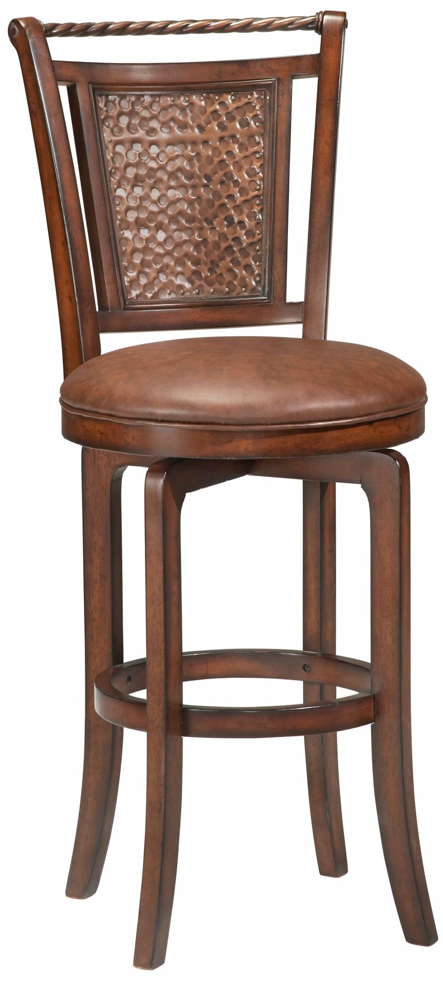 Hillsdale Norwood Brown Swivel 30 1/2" High Bar Stool