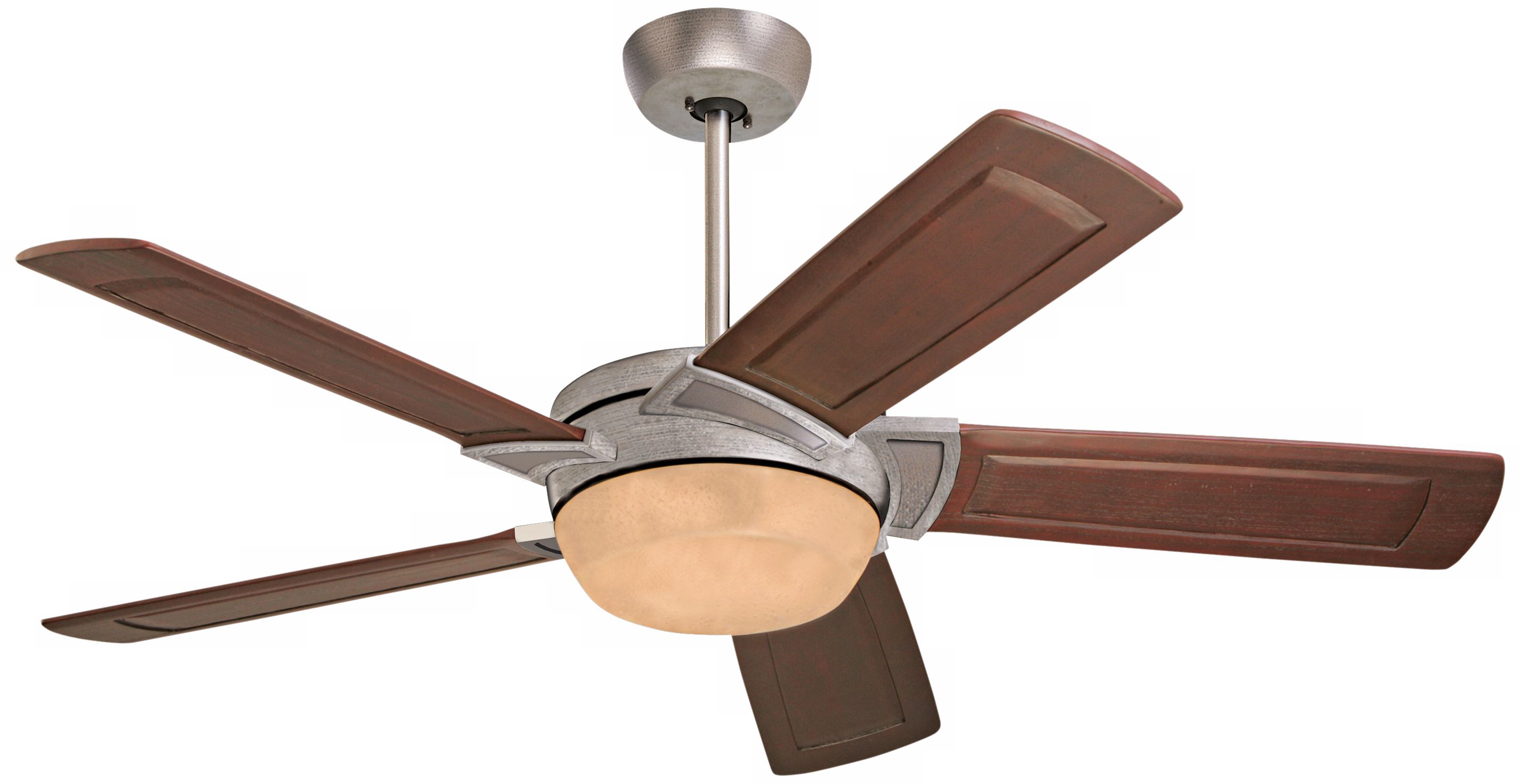 52" Prado Antique Silver Ceiling Fan