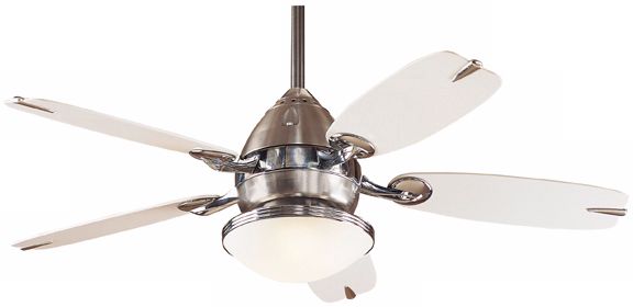 48" Hunter Retro Brushed Nickel Finish Ceiling Fan