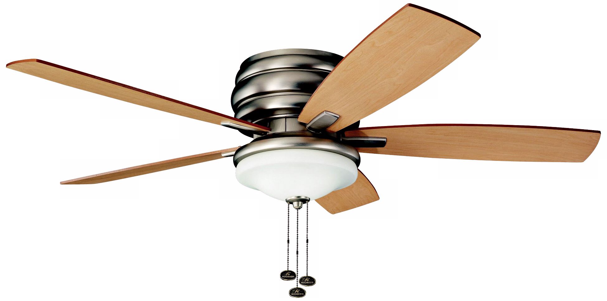52" Windham Brushed Nickel Hugger Ceiling Fan