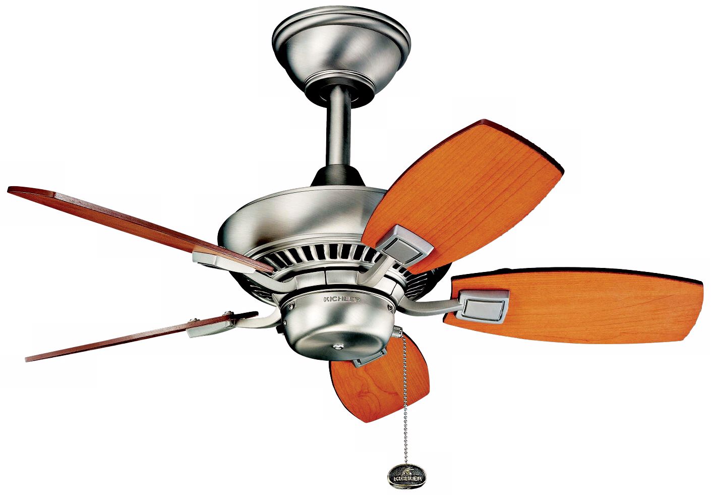 30" Kichler Canfield Brushed Nick Indoor Outdoor Ceiling Fan