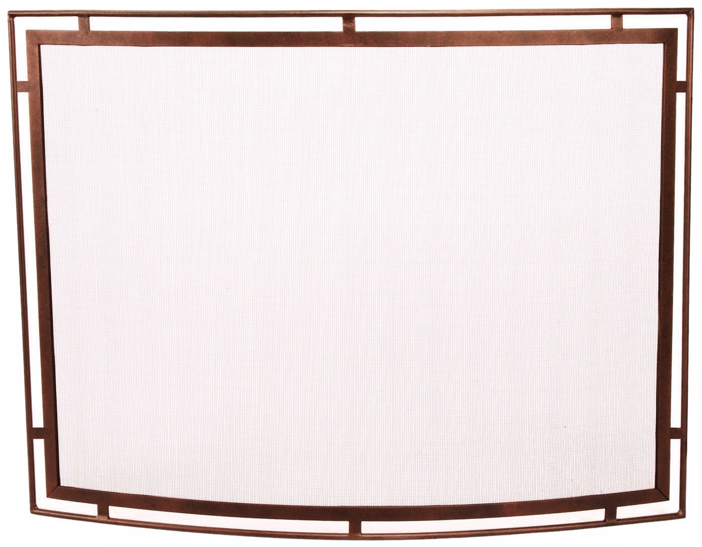 Roman Bronze Contoured Fireplace Screen