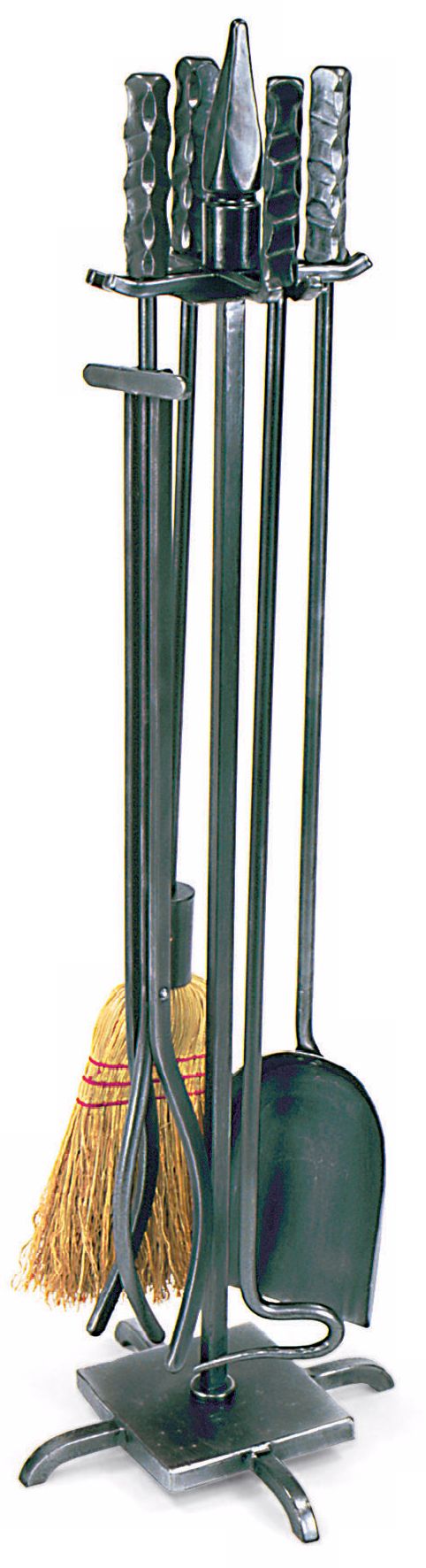 Windowpane Wrought Iron Fireplace Tool Set K9981