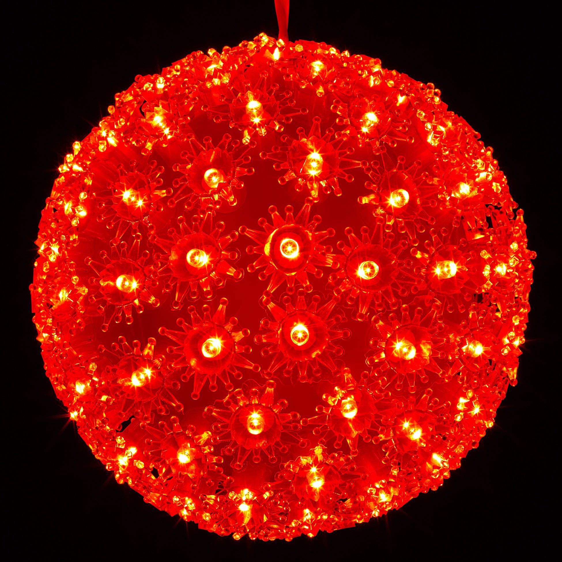 100 Light Red LED IndoorOutdoor Super Sphere Ball L0301