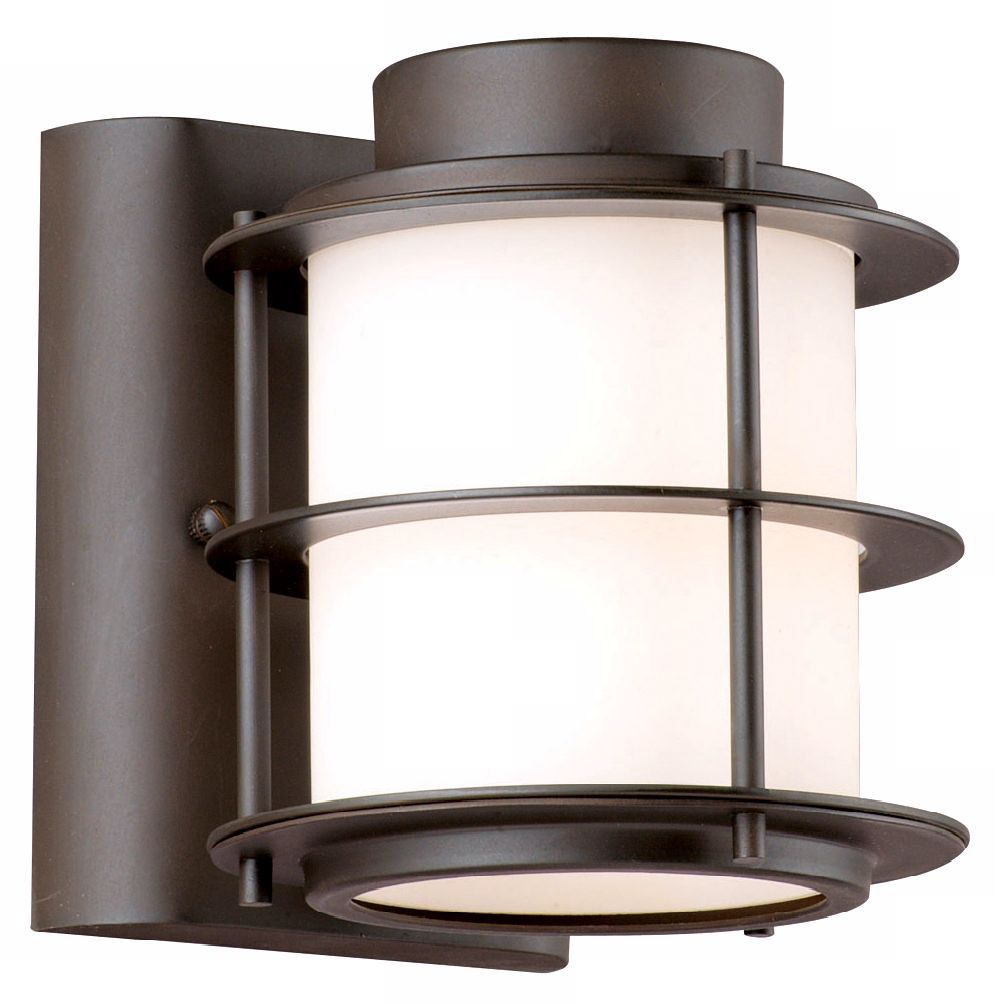Hollywood Hills Deep Bronze 6" High Outdoor Wall Light