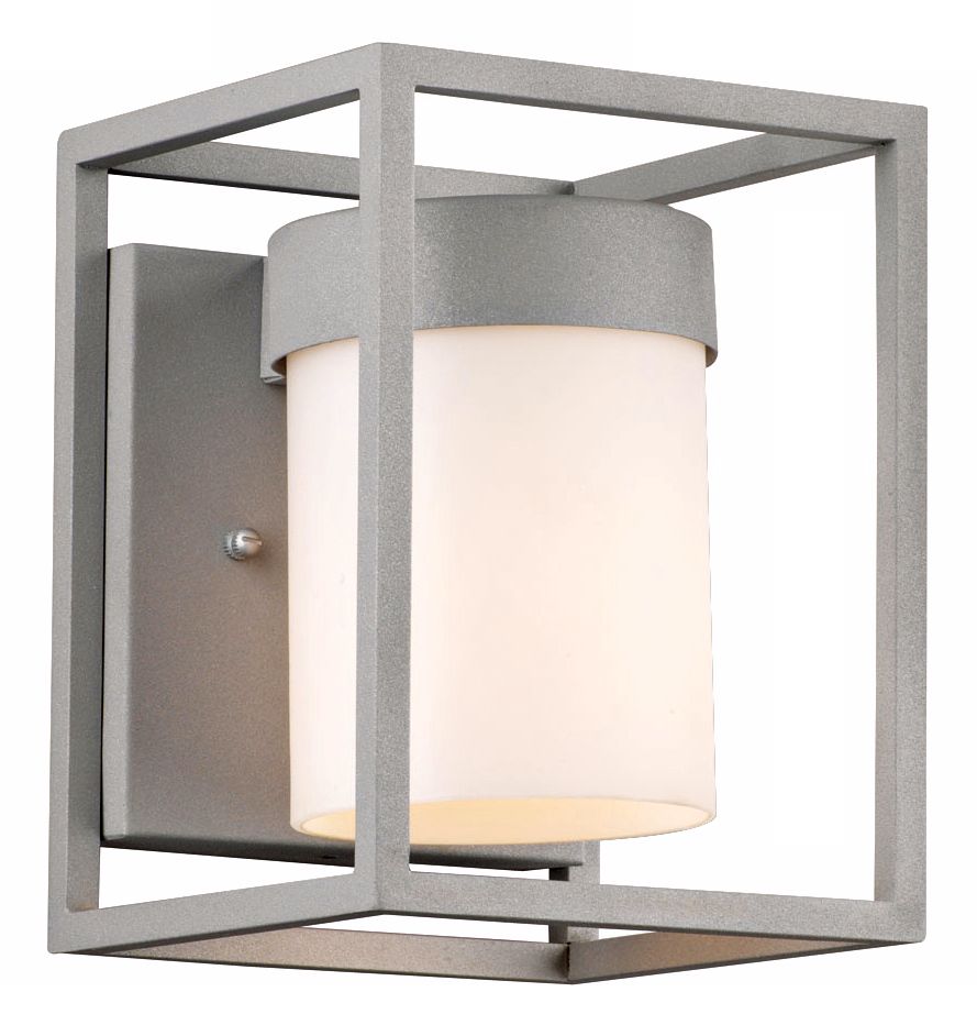 Cube Collection Graphite 8" High Outdoor Wall Light