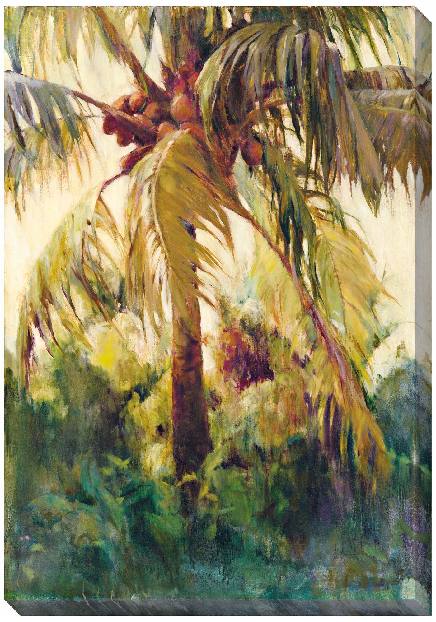 Wild Coconut II Limited Edition Giclee 48" High Wall Art