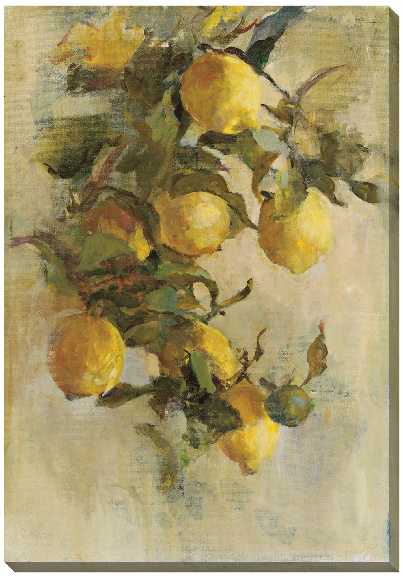 Lemon Branch Limited Edition Giclee 33" Wide Wall Art