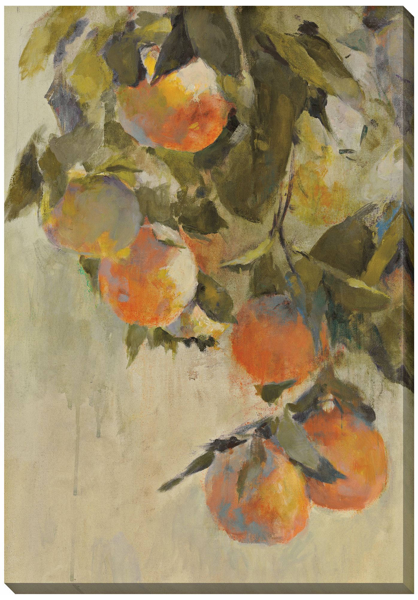 Tangerines Limited Edition Giclee 48" High Wall Art