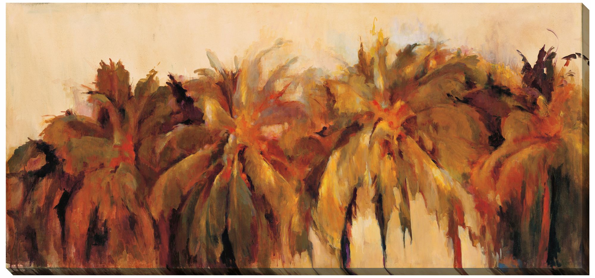 Palm Avenue Limited Edition Giclee 48" Wide Wall Art