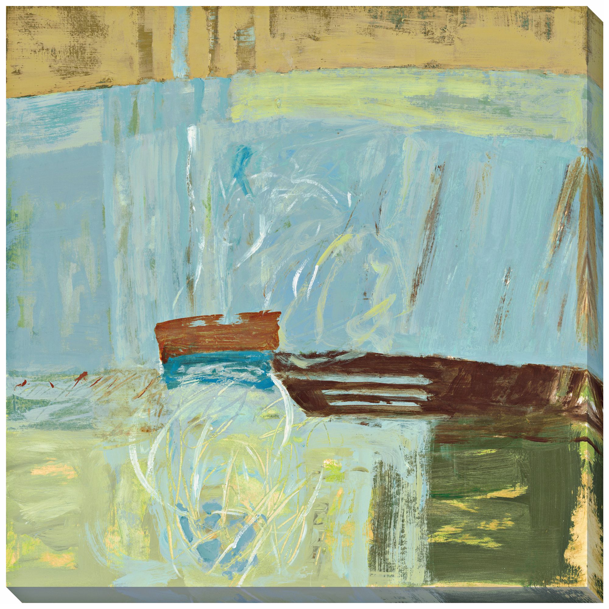 Sea Symphony II Limited Edition Giclee 40" Square Wall Art