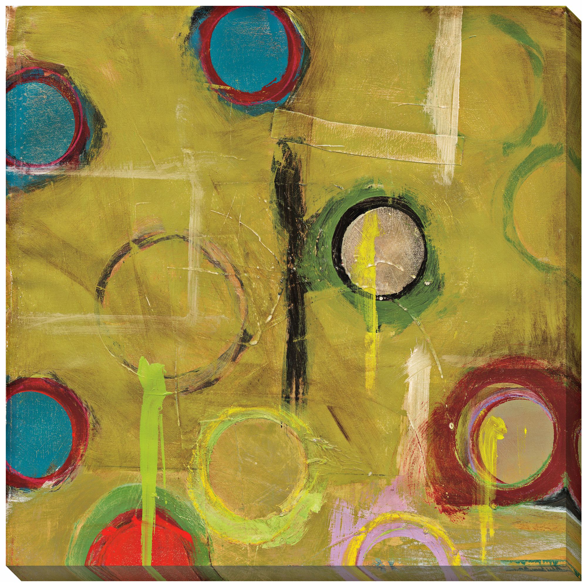 Invention in Green II Indoor/Outdoor 40" Square Wall Art