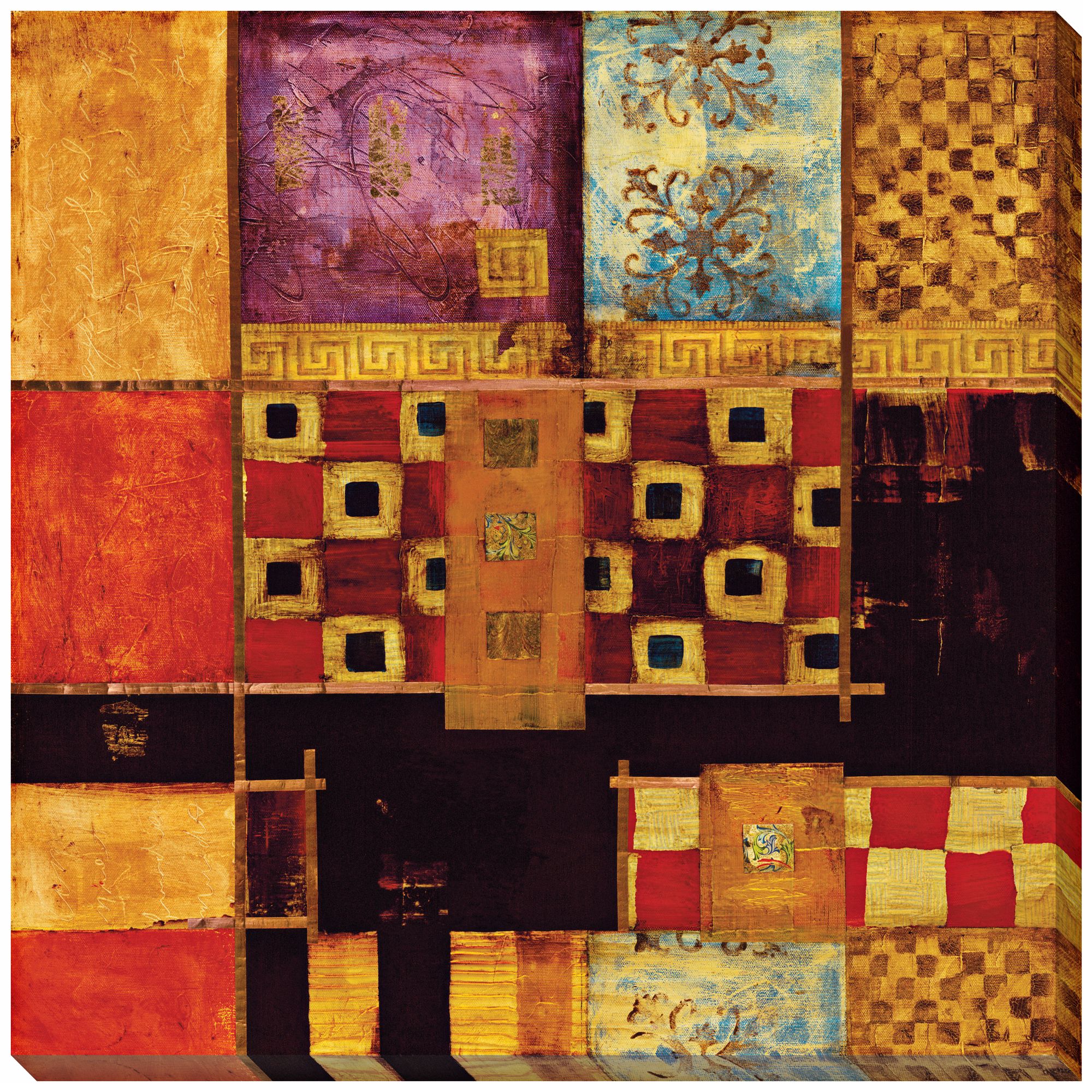Linear Movement I Limited Edition Giclee 40" Square Wall Art