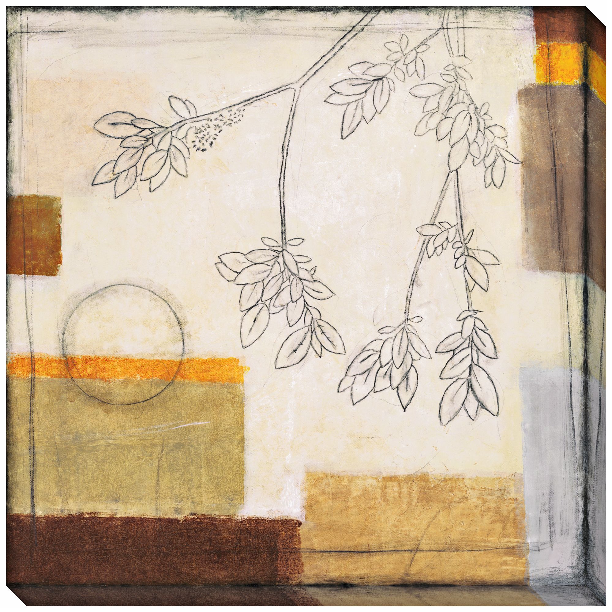 Autumn Moon II Limited Edition Giclee 40" Square Wall Art