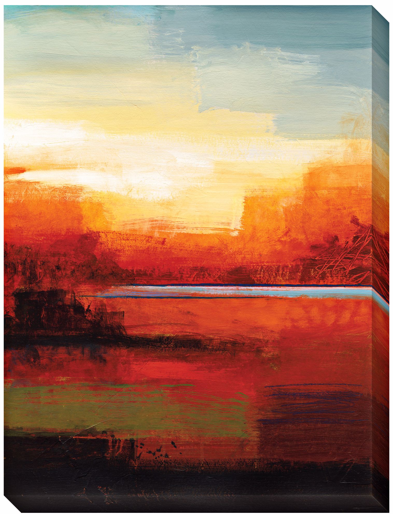 In the Canyon I Limited Edition Giclee 48" High Wall Art