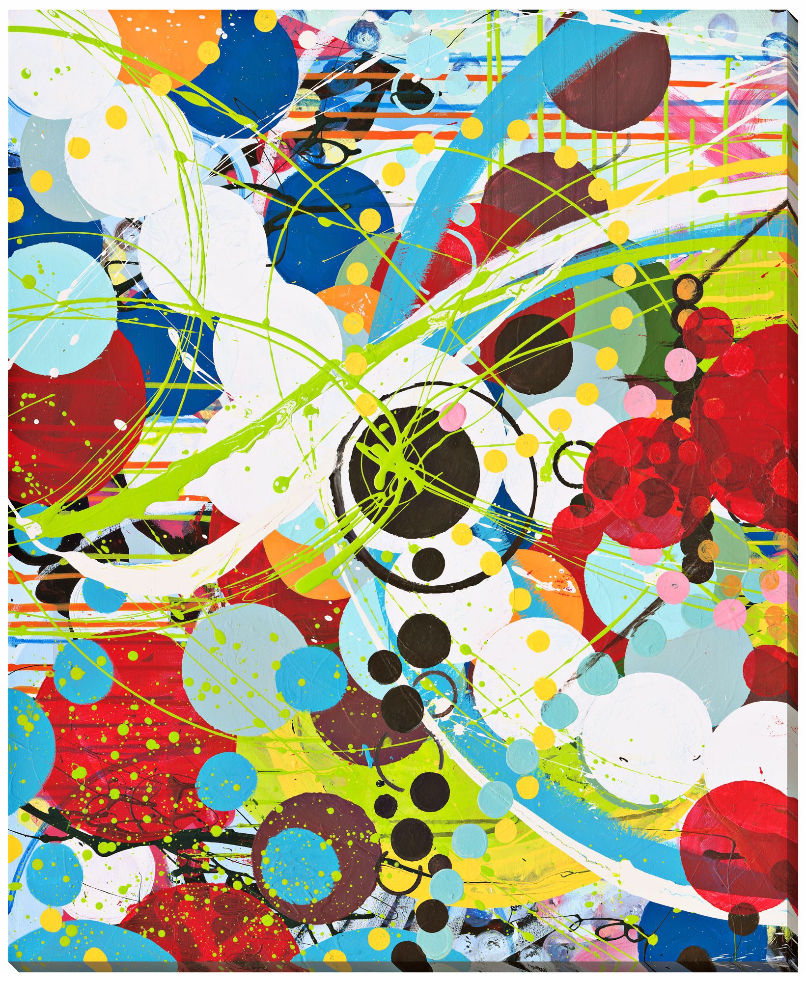Fire in the Bubble I Limited Edition 44" High Wall Art