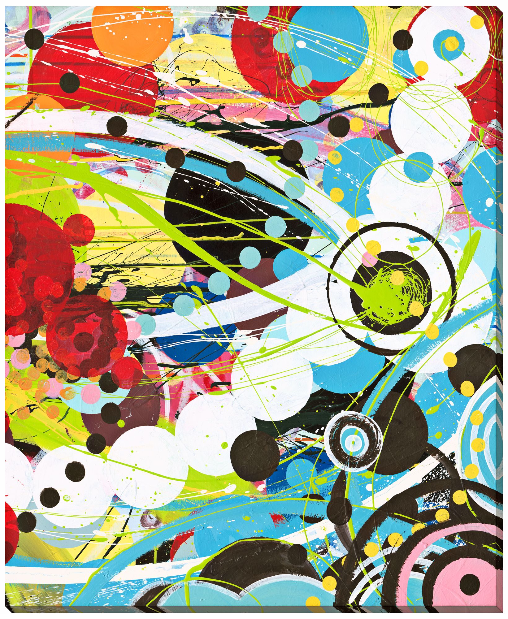 Fire in the Bubble II Limited Edition 44" High Wall Art